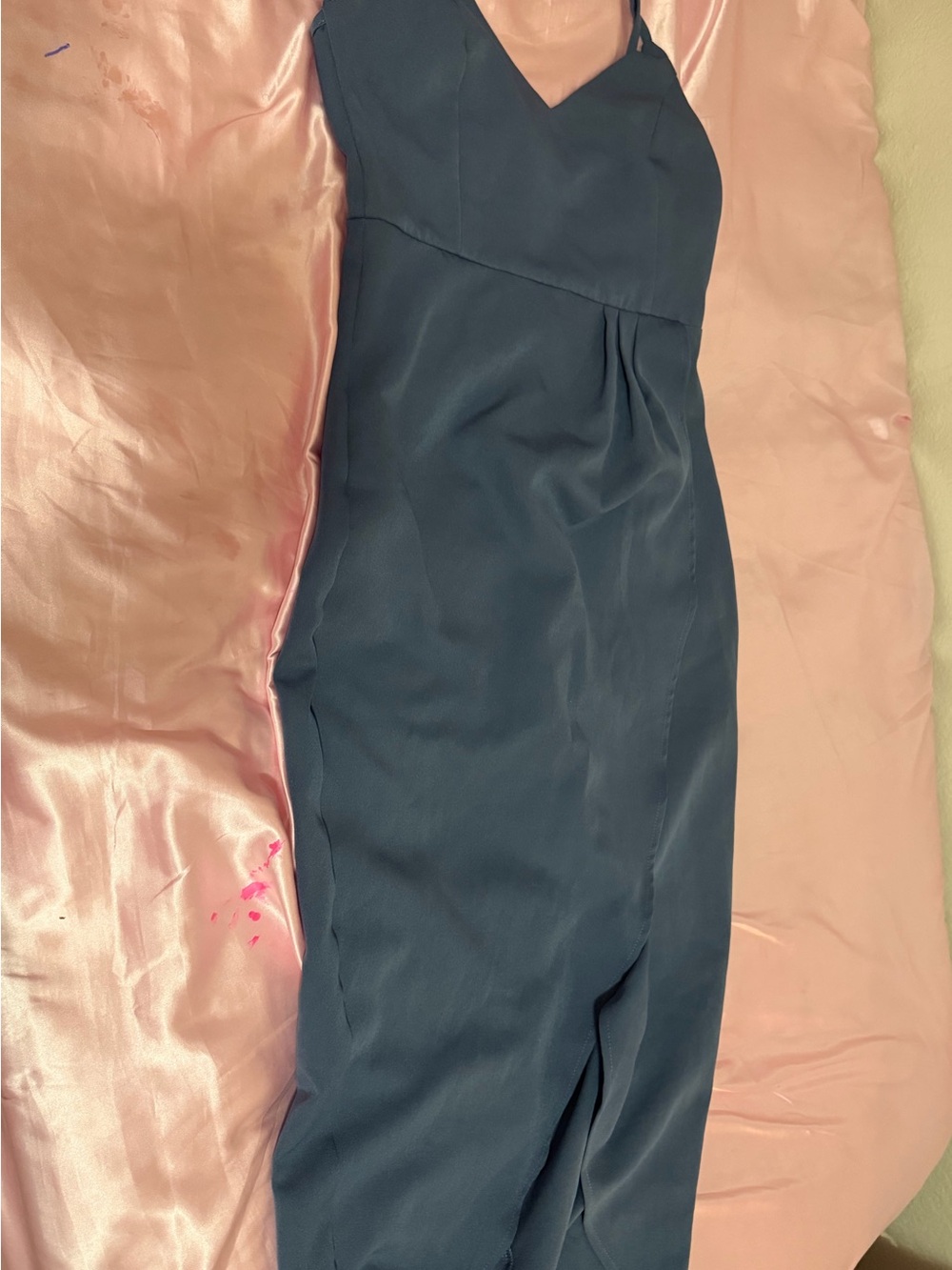 Ladies' Navy Blue Slip Skirt - Unbranded